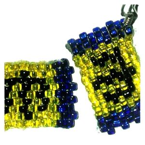 Barbados Flag Earrings